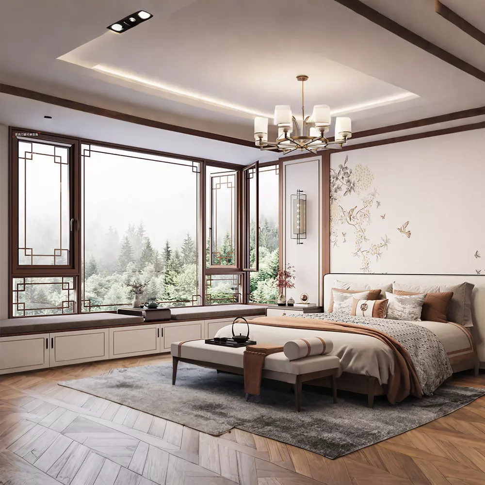 Vonkajšie dvere v čínskom starožitnom štýle